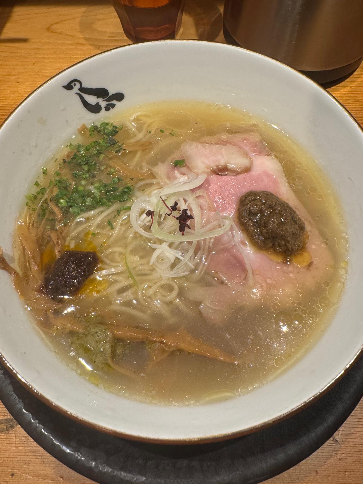 Truffle shio ramen at SOBAHOUSE Konjiki Hototogisu